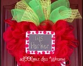 Apple Teacher Wreath (Reduced Price for a limited time)
