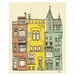 PRINT.Brussels Architecture. Art Nouveau Façades.