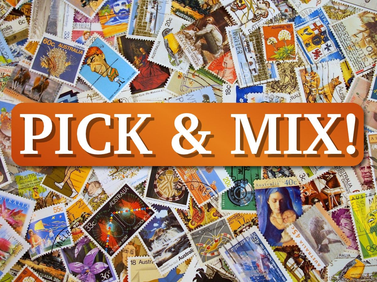 Pick & Mix 50x your choice from our Australian Stamps range