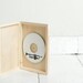 Single DVD case, wooden box, keepsake box, natural wood , wedding keepsake, dvd keepsake, cd case, cd box, dvd box