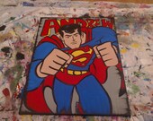 Custom Order 18 x 24 Canvas Wall Art: Personalized Superhero Painting, Comic Book Style Personalized & Ready to Hang.