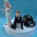 Wedding Cake Topper University of Missouri Tigers Mizzou MU Football Themed Ball and Chain Key w/ Garter, Display Box