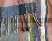 Handwoven Blanket Throw--Alpaca and Wool