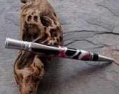 Handcrafted Custom Made Pen - Pink Camo Acrylic Brushed Satin Twist Pen
