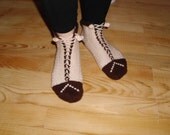 CROCHET SLIPPERS SOCKS-handmade house shoes