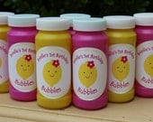 Personalized Pink Lemonade Party Bubbles-Set of 12, Birthday Party Favors, Party Bubbles, Party Favors