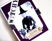 Witch Collage Card - Blank all occasion Halloween theme