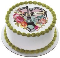 PARISIAN HEART Edible Image Cake Topper Il_170x135