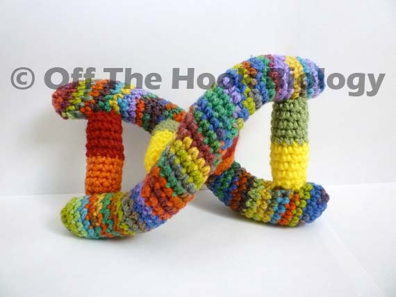 Vibrant DNA Double Helix