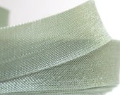 Rayon Seam Binding Ribbon - 10 yards - 14 mm - 100% rayon -light green  - aloe color - BcHands