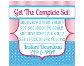 Get the Complete Collection, All Organization Sheet Sets Plus Future Listings, Editable and Original, PDF and zip file