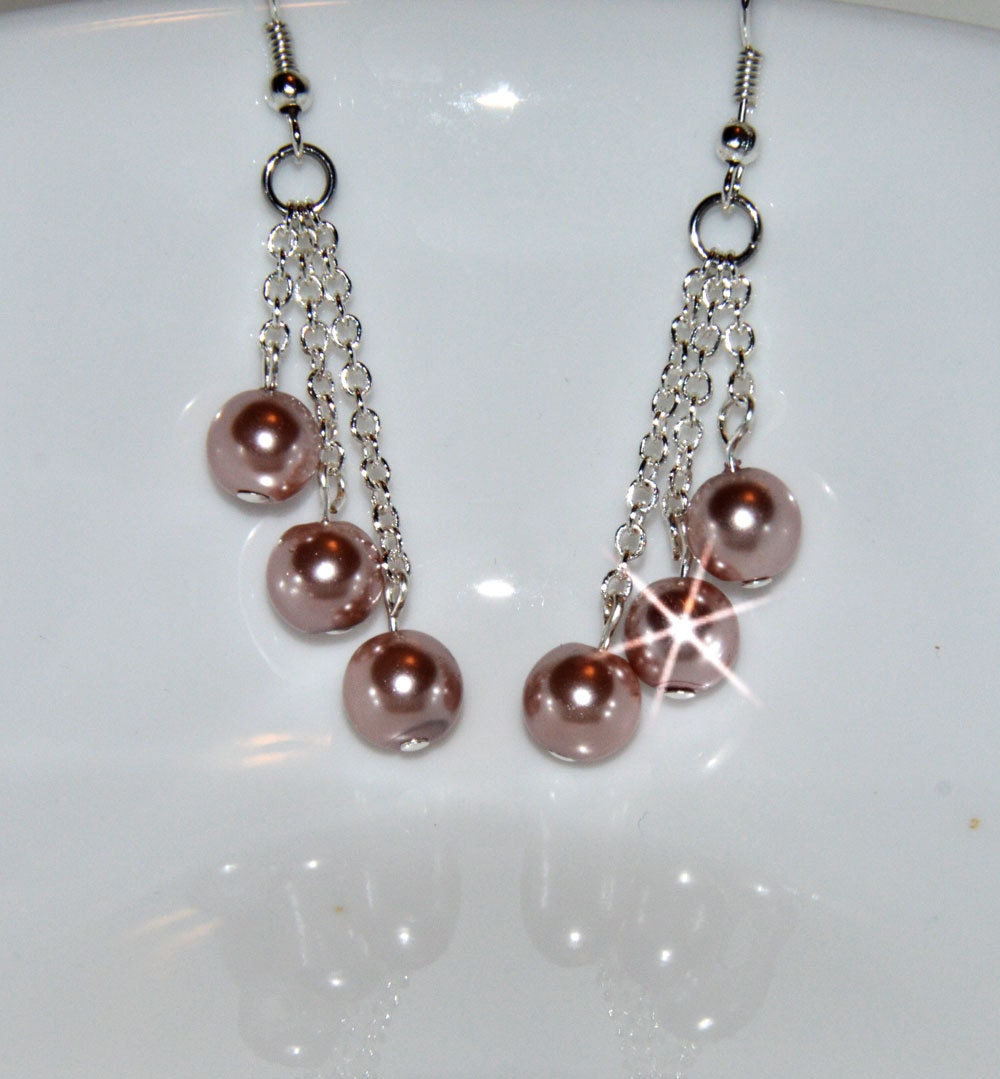 Wedding Earrings, Bridal Jewelry, Bridesmaid Jewelry, Bridesmaid Earrings, Drop Pearl Earrings, Drop Earrings