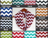 Monogrammed Chevron Infinity Scarf in Soft Jersey Cotton