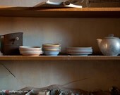 Rustic Kitchen -  An original 8x12 photograph taken by me inside the pantry of an abandoned mental hospital.