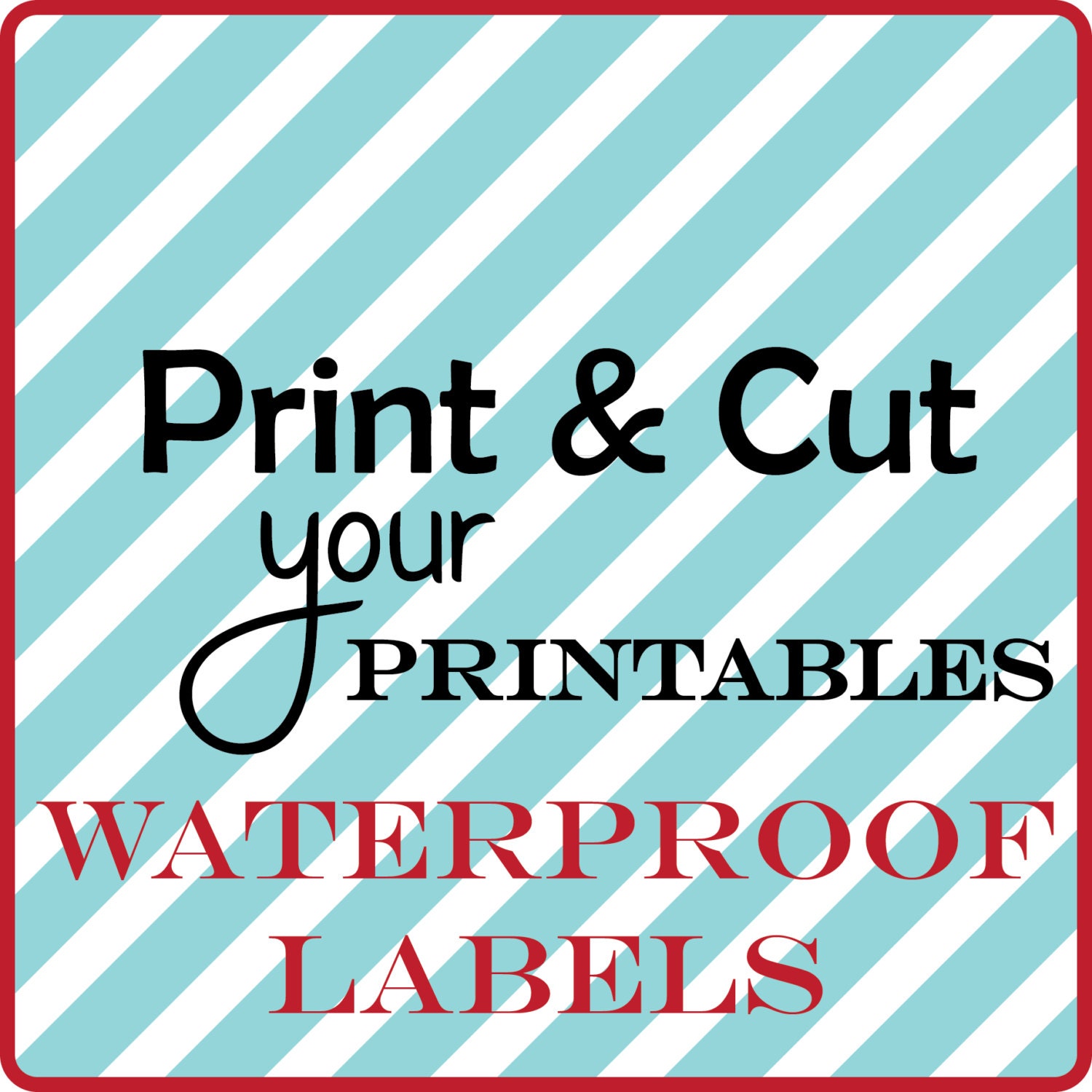 Waterproof Label from Printable File Il_570xn