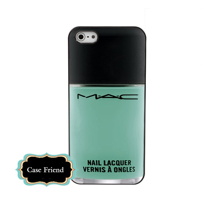 MAC nail polish iphone4 Mint Nail Polish iphone4s hard case girly make up iphone case Ships from US
