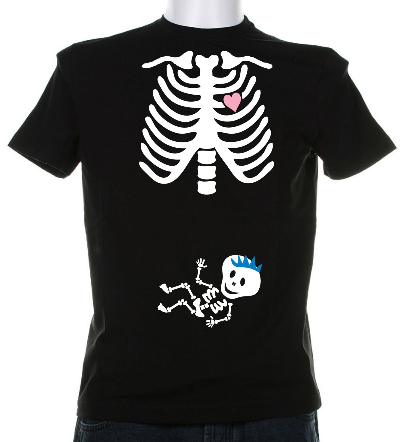 VINYL HEAT TRANSFER Skeleton Shirt Vinyl, Halloween Costume Tshirt, Boy Baby Announcement, Maternity Item