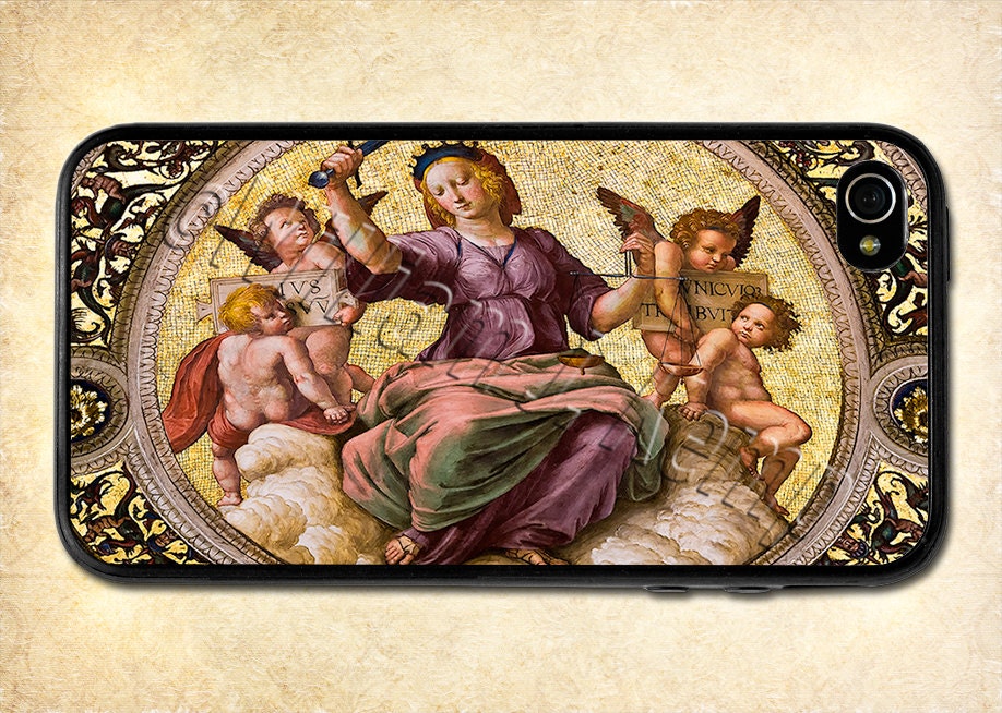 Justice Fresco iPhone Case - Rome, Italy