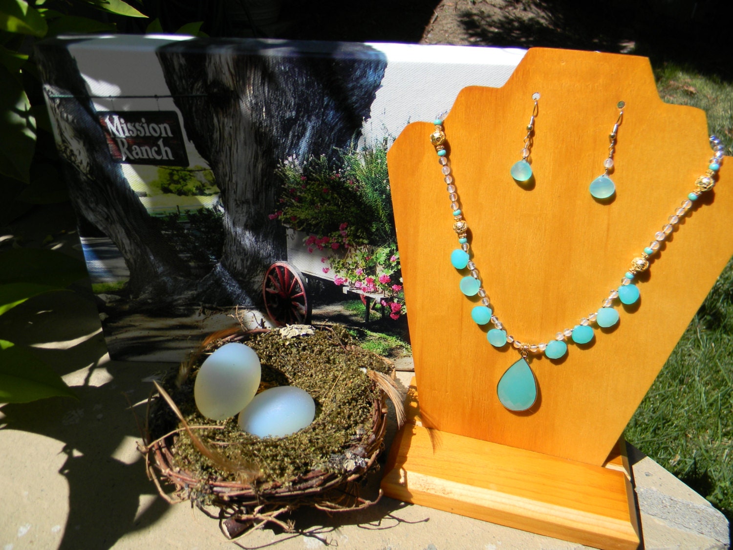 Something Blue: Aqua Blue Chalcedony Earrings