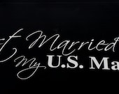 Just Married My US Marine-Vinyl Car Decal