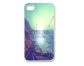 Apple iPhone 4 4G 4S / iPhone 5 5G / iPod Touch 5 Case Cover Skin Let's Run Away Design Mobile Phone Accessory