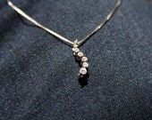 Dewdrops Vintage 10k White Gold Diamond Necklace