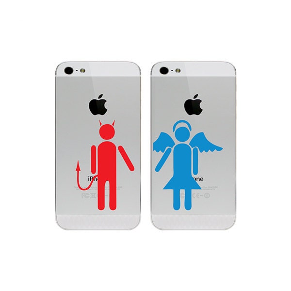 Romantic Vinyl Decal / Sticker to fit all iPhone models and most other smart phones - Custom sizes available - precision die cut romance