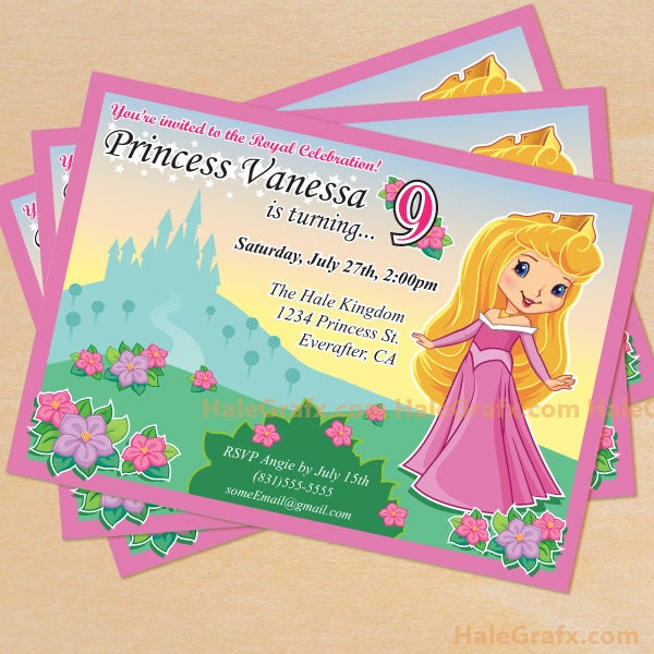 Princess Birthday Invitation Printable DIY File Il_170x135
