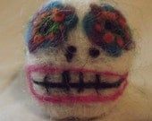 Day of the Dead Needle Felted Sugar Skull