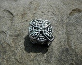 Pugster Silver Celtic Cross European Bead Charm - silver cross charm, religious jewelry, religious charm, christian jewelry