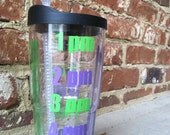 Water Intake Measuring Tervis Tumbler