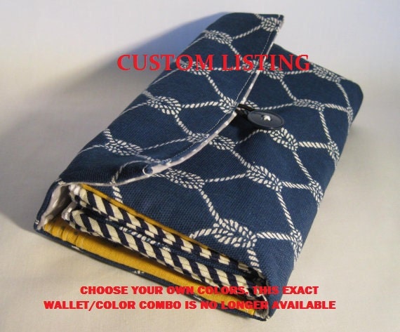 CUSTOM All purpose wallet for  Cash Envelope Budgeting System