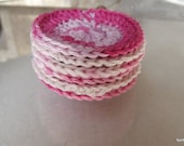 6 psc cotton round facial scrubbies