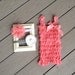 Coral Pink Silk Lace Ruffle Romper with headband of your choice, Photo Prop, Newborn, Baby Romper, Baby Headband, Shabby Chic