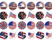American Flag Cake/Cookie Edible Toppers