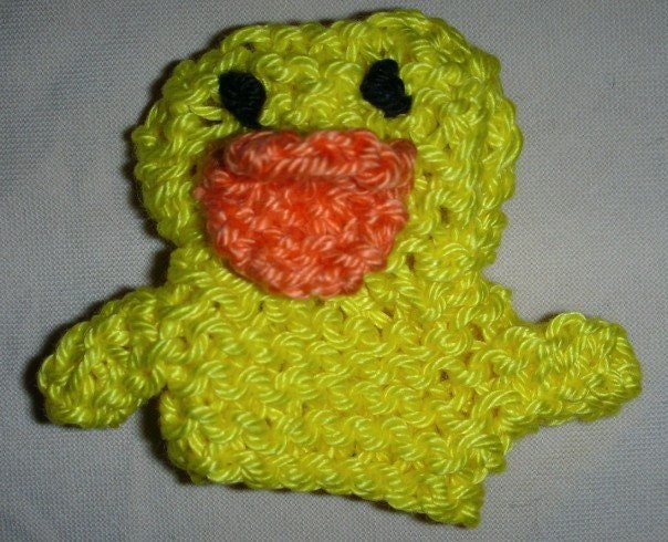 Knitted flying critter finger puppets