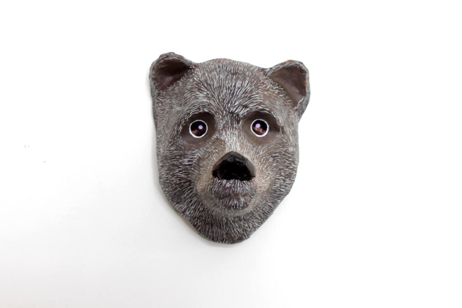 teddy bear head wall mount