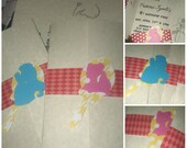 Belle / Beauty and the Beast Tri Fold Birthday Invitation