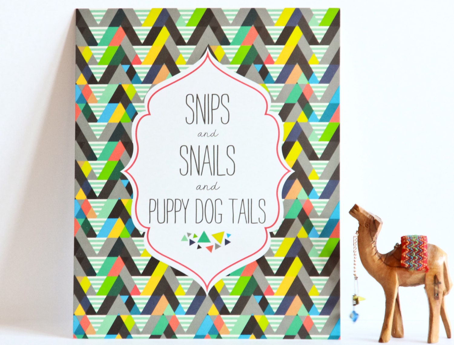 Baby Nusery Decor Art Print Boy Geometric, Boy Nursery Decor Art Print 8x10