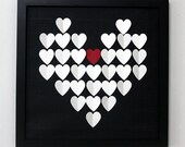 Unique Wedding Guest Book Alternative Personalized 3D Wedding Hearts Including Frame Classic Hearts Weddings Guestbook Anniversary Present