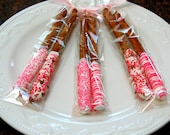 12 Chocolate covered pretzel rods