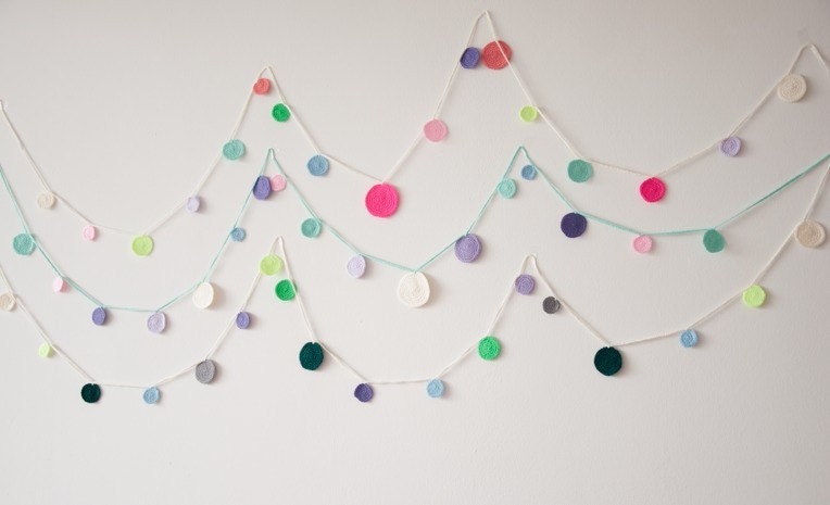 Garland Baby Room Home Decor Neon Circles