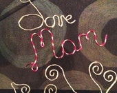Diamond Wire Name/Word Wall Art