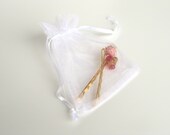 Vintage Style Hairpins - Bead & Gold Wire Bobby Pins - Pair