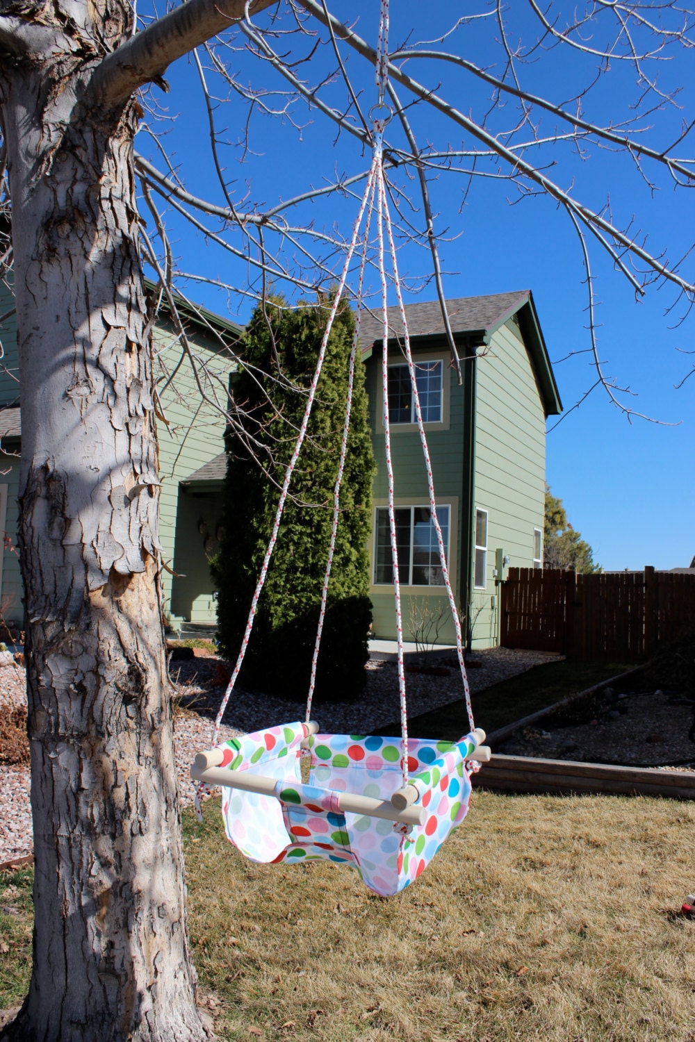 Indoor or Outdoor Canvas Swing for Infant to Child