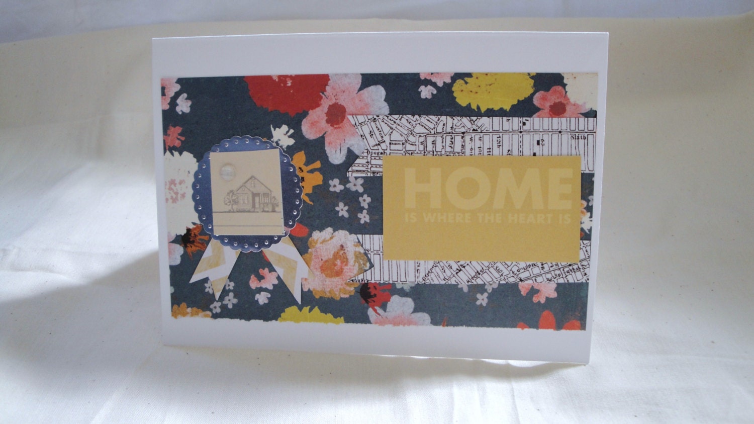 Home is Where Your Heart Is-blank inside, housewarming, thinking of you, miss you, going away card, i love you, thank you, any occasion