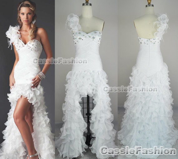 One-shoulder Sweetheart sexy  Lace White Wedding Dresses, Bridal Gown, Beach Wedding Dresses/Evening Dress/Bridesmaid Dress /Prom Dresses