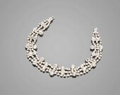 Bridal Necklace - Wedding Jewelry - bridal Accessory - Rhinestone Bridal Necklace - Vintage style Crystal Necklace - Statement necklace 7092