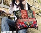 Embroidery bag/ Handmade bag/Tote Bag /Hmong Bag /Shoulder Purse/Vintage Embroidered bag/Fashion bags/Diagonal bag/Leisure bag/messenger bag
