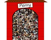 Pet Dog house / kennel - unique custom personalised photo collage / montage